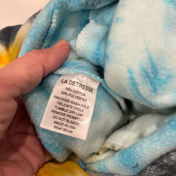La Detresse Revolve Limeade Tie Dye Sweatpants Joggers Size M - Picture 12 of 13